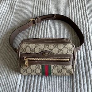 Gucci Ophidia Belt Bag GG Coated Canvas Small 85